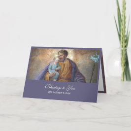 Sint-Joseph Fathers Dag Jezus Religieuze Kaart