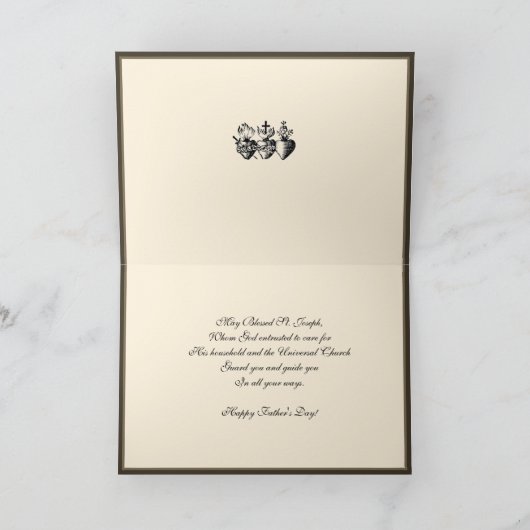 Sint-Joseph Fathers Dag Jezus Religieuze Kaart (Binnen)