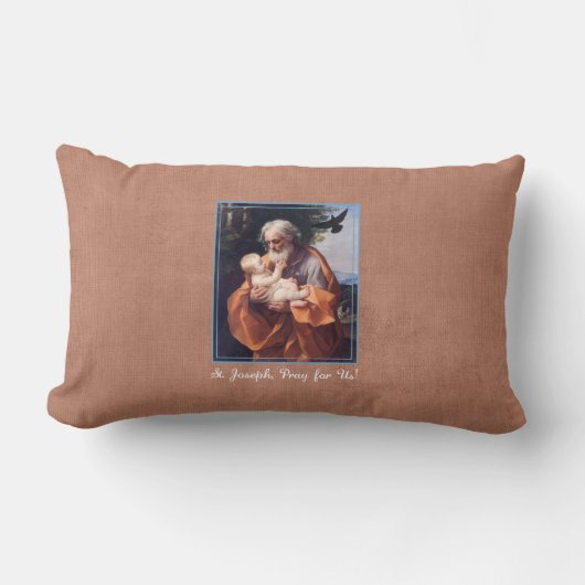 Sint-Joseph Feast Day met Baby Jezus Kussen (Voorkant)