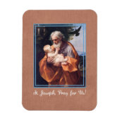 Sint-Joseph Feast Day met Baby Jezus Magneet (Verticaal)