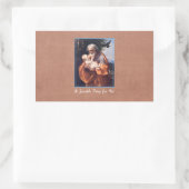 Sint-Joseph Feast Day met Baby Jezus Rechthoekige Sticker (Tas)