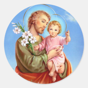 Sint-Joseph feestdag Ronde Sticker