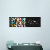 Sint-Joseph Glas in lood Religieuze Jesus Banner (Beurs)