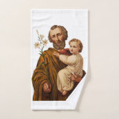 Sint Joseph Guardian van de Heilige Familie Bad Handdoek (Handdoek)