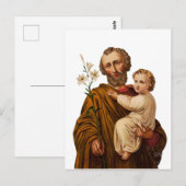 Sint Joseph Guardian van de Heilige Familie Briefkaart (Voorkant / Achterkant)