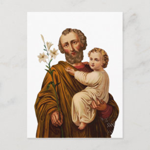 Sint Joseph Guardian van de Heilige Familie Briefkaart
