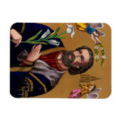 Sint Joseph Guardian van de Heilige Familie Magneet (Horizontaal)