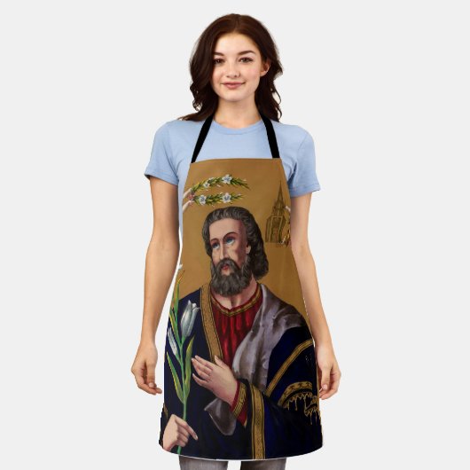 Sint Joseph Guardian van de Heilige Familie Schort (Gedragen)