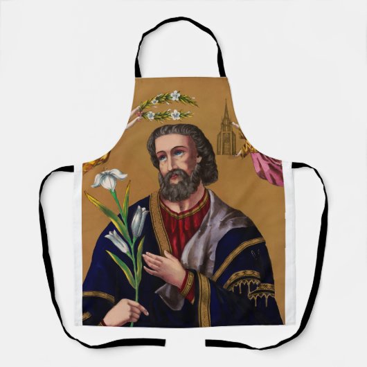 Sint Joseph Guardian van de Heilige Familie Schort (Voorkant)