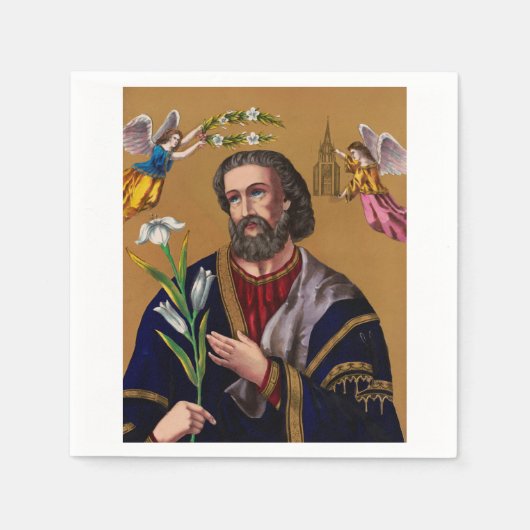 Sint Joseph Guardian van de Heilige Familie Servet (Voorkant)