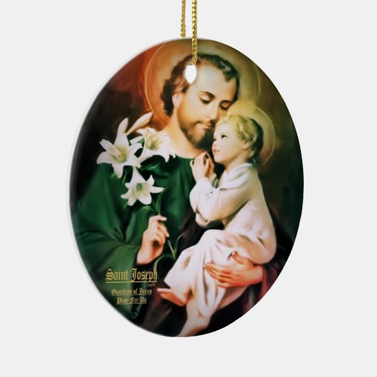 Sint-Joseph, hoeder van Jezus Keramisch Ornament (Rechts)