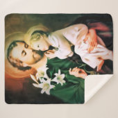 Sint-Joseph, hoeder van Jezus Sherpa Deken (Voorkant (horizontaal))