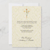 Sint-Joseph Jesus Katholieke condoleances Dank u Bedankkaart (Achterkant)