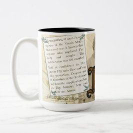 Sint-Joseph Memorare Katholieke Godsdienst Tweekleurige Koffiemok