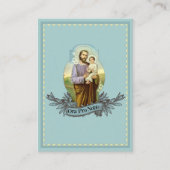 Sint-Joseph Memorare Prayer Heilige Kaart Visitekaartje (Voorkant)