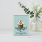 Sint-Joseph Memorare Prayer Heilige Kaart Visitekaartje (Staand voorkant)