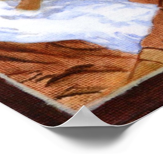 Sint-Joseph met Border Poster (Hoek)