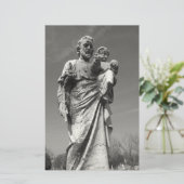 Sint-Joseph met Child briefpapier (Staand voorkant)