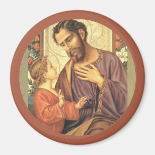 Sint Joseph met Child Jesus Lily Magneet
