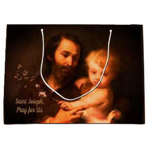 Sint Joseph met Christus Kind Groot Cadeauzakje