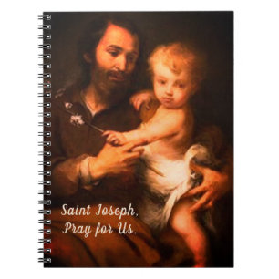 Sint Joseph met Christus Kind Notitieboek