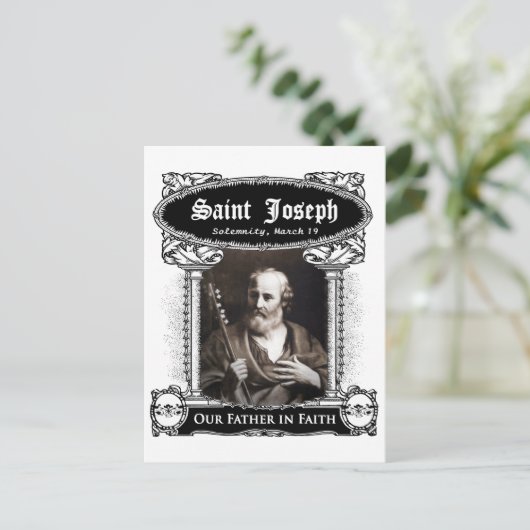 Sint-Joseph - Onze vader in het Faith Custom Brief Briefkaart (Staand voorkant)