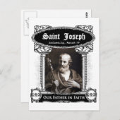 Sint-Joseph - Onze vader in het Faith Custom Brief Briefkaart (Voorkant / Achterkant)