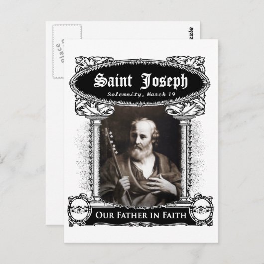 Sint-Joseph - Onze vader in het Faith Custom Brief Briefkaart (Voorkant / Achterkant)