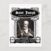 Sint-Joseph - Onze vader in het Faith Custom Brief Briefkaart (Voorkant)