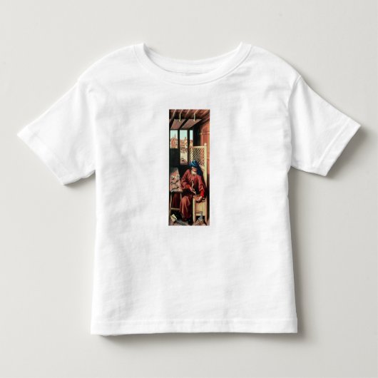 Sint Joseph Portrayed als middeleeuwse timmerman Kinder Shirts (Voorkant)