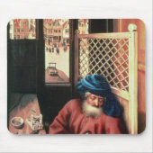 Sint Joseph Portrayed als middeleeuwse timmerman Muismat (Voorkant)