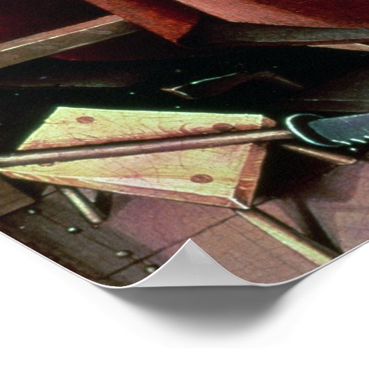 Sint Joseph Portrayed als middeleeuwse timmerman Poster (Hoek)