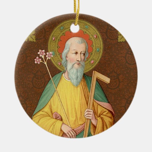 Sint-Joseph (SAU 35) Circulaire Keramisch Ornament (Voorkant)