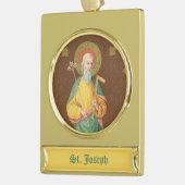 Sint-Joseph (SAU 35) Verguld Banner Ornament (Links)