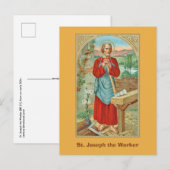 Sint Joseph the Worker (BK 31) Briefkaart (Voorkant / Achterkant)