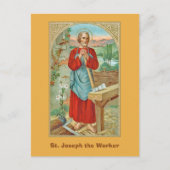 Sint Joseph the Worker (BK 31) Briefkaart (Voorkant)