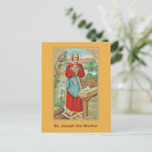 Sint Joseph the Worker (BK 31) Briefkaart (Staand voorkant)