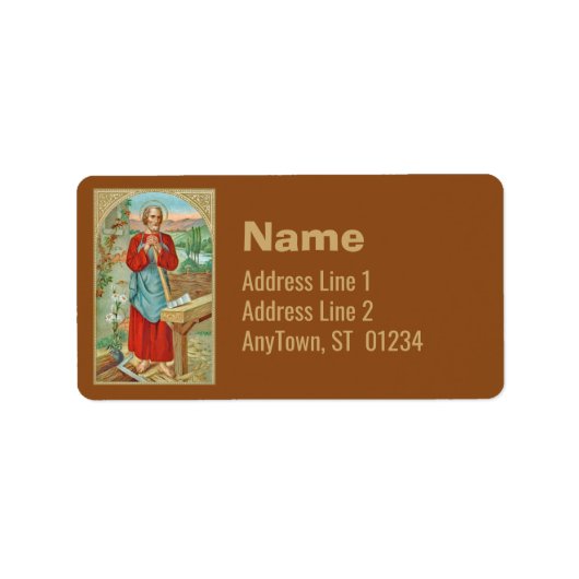 Sint Joseph the Worker (BK 31) Etiket (Voorkant)