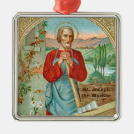 Sint Joseph the Worker (BK 31) Metalen Ornament