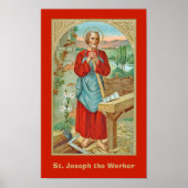 Sint Joseph the Worker (BK 31) Poster (Voorkant)