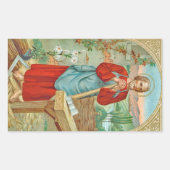 Sint Joseph the Worker (BK 31) Rechthoekige Sticker (Voorkant)