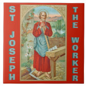 Sint Joseph the Worker (BK 31) Tegeltje (Voorkant)