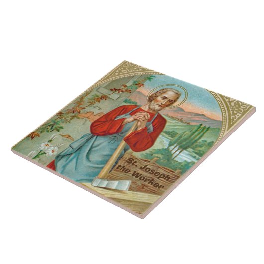Sint Joseph the Worker (BK 31) Tegeltje (Zijkant)