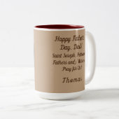  Sint-Joseph Vaderdag Tweekleurige Koffiemok (Voorkant rechts)