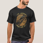 Sint-Joseph van Cupertino Patron Saint van Pilots  T-shirt (Voorkant)