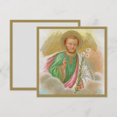 Sint-Joseph van een "Pilgrimage Card" (Detail; B 0 (Voorkant / Achterkant)