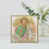 Sint-Joseph van een "Pilgrimage Card" (Detail; B 0 (Staand voorkant)