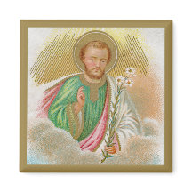 Sint-Joseph van een "Pilgrimage Card" (Detail; B 0