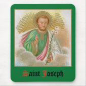 Sint-Joseph van een "Pilgrimage Card" (Detail; B 0 Muismat (Voorkant)