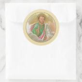 Sint-Joseph van een "Pilgrimage Card" (Detail; B 0 Ronde Sticker (Tas)